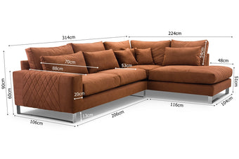 CORNEL – Industrie Style Ecksofa