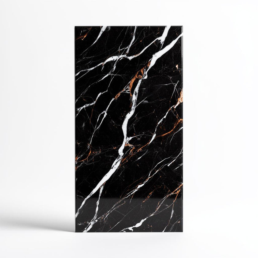 PVC Wandpaneel Marmor Schwarz Nero