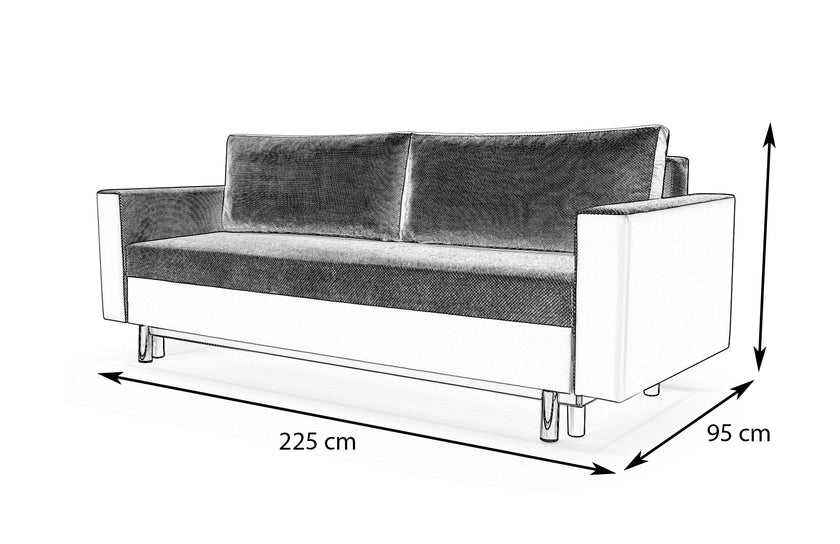 Sofa Lisbona mit Schlaffunktion