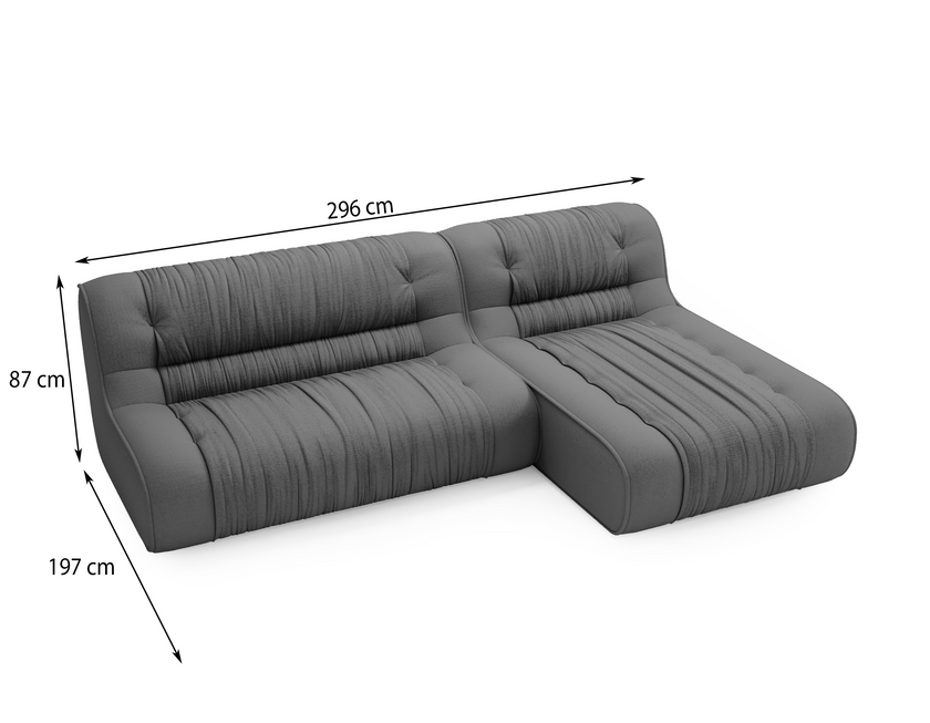 BROOK - Ecksofa mit mordernen minimalistischem Design