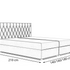 Boxspringbett Modell Camille II Board – mit Bettkasten