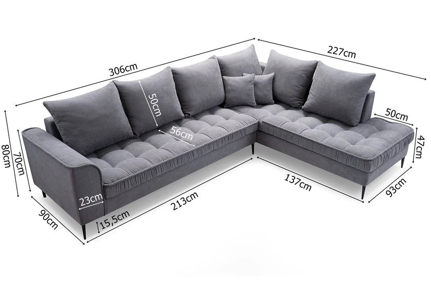 ELENA - Klassisches Style Ecksofa